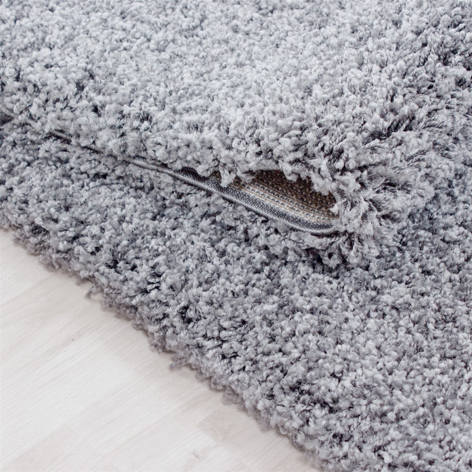 Tapis Shaggy Uni à poils longs - Gris Clair – STUDIO DECO