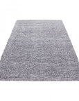 Tapis Shaggy Uni à poils longs - Gris Clair – STUDIO DECO