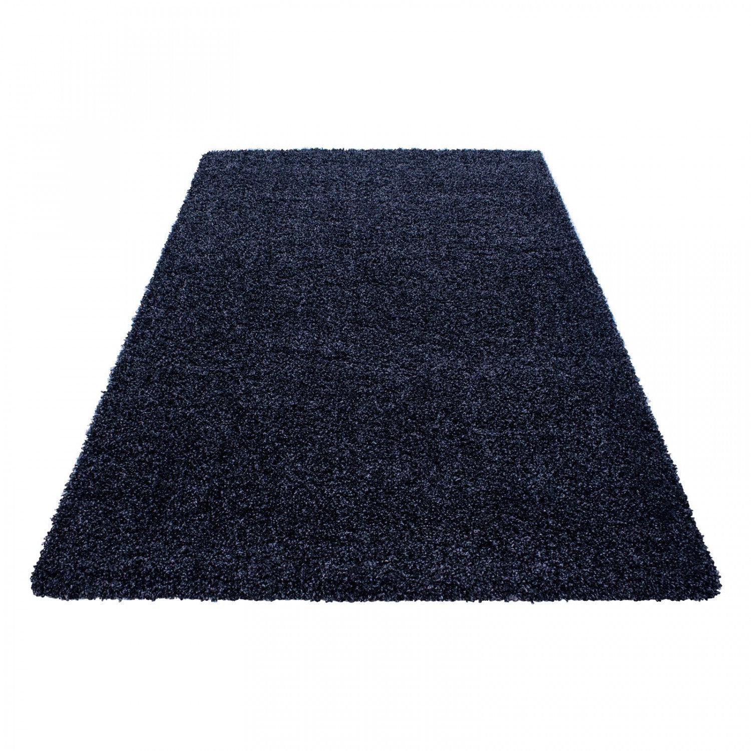 Tapis Shaggy Uni à poils longs - Bleu – STUDIO DECO