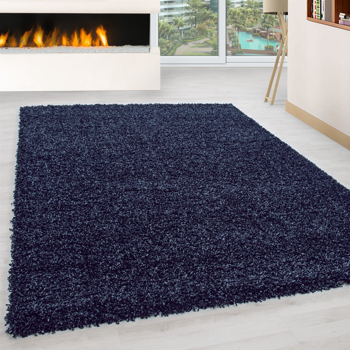 Tapis Shaggy Uni à poils longs