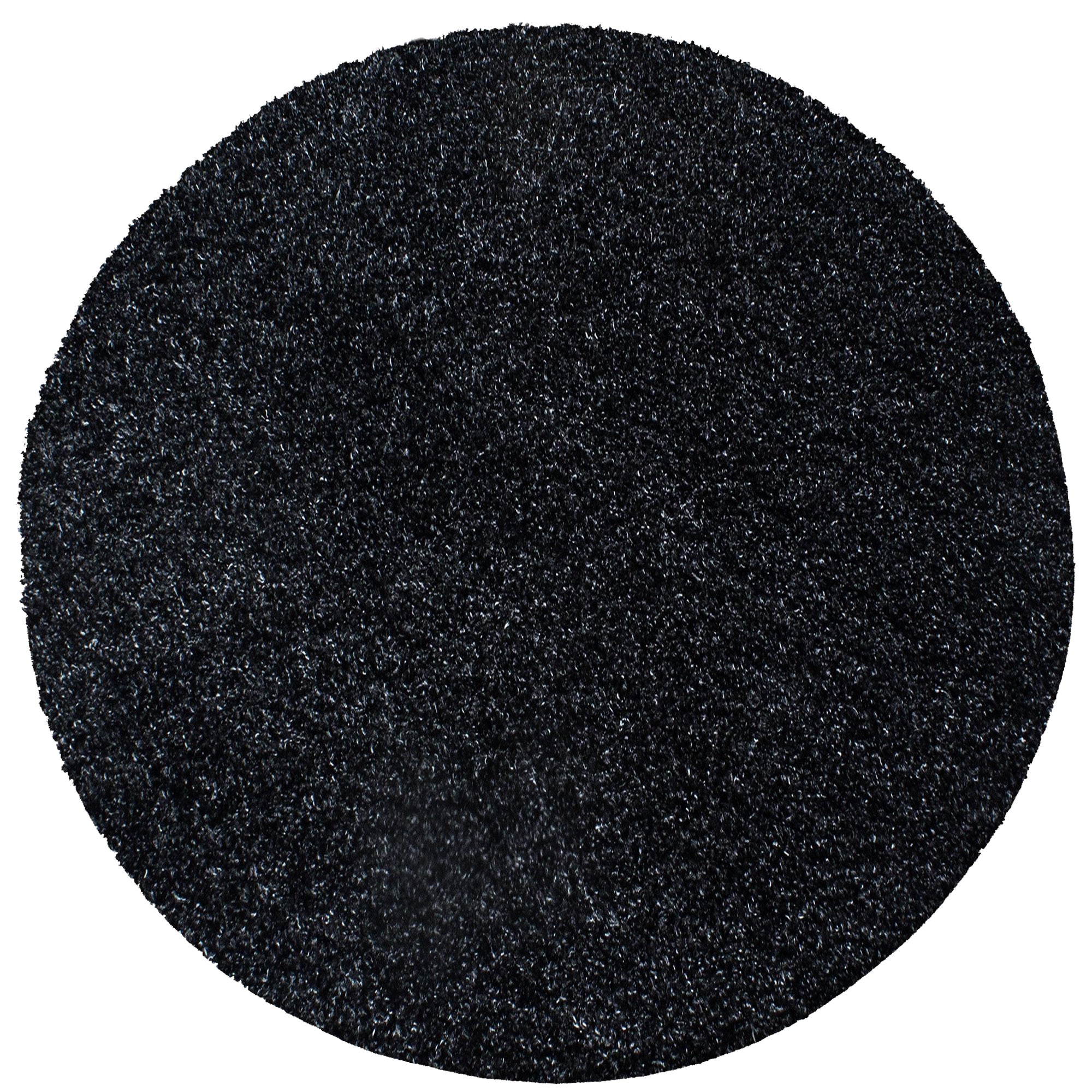 Tapis Shaggy Uni Rond - Anthracite – STUDIO DECO