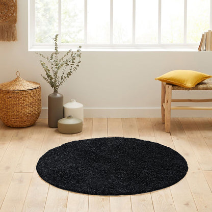 Tapis Shaggy Uni Rond