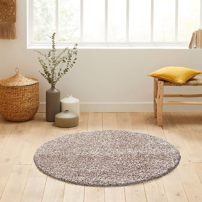 Tapis Shaggy Uni Rond