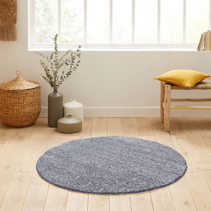 Tapis Shaggy Uni Rond