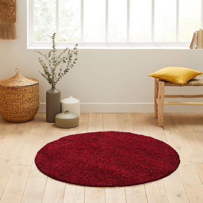 Tapis Shaggy Uni Rond