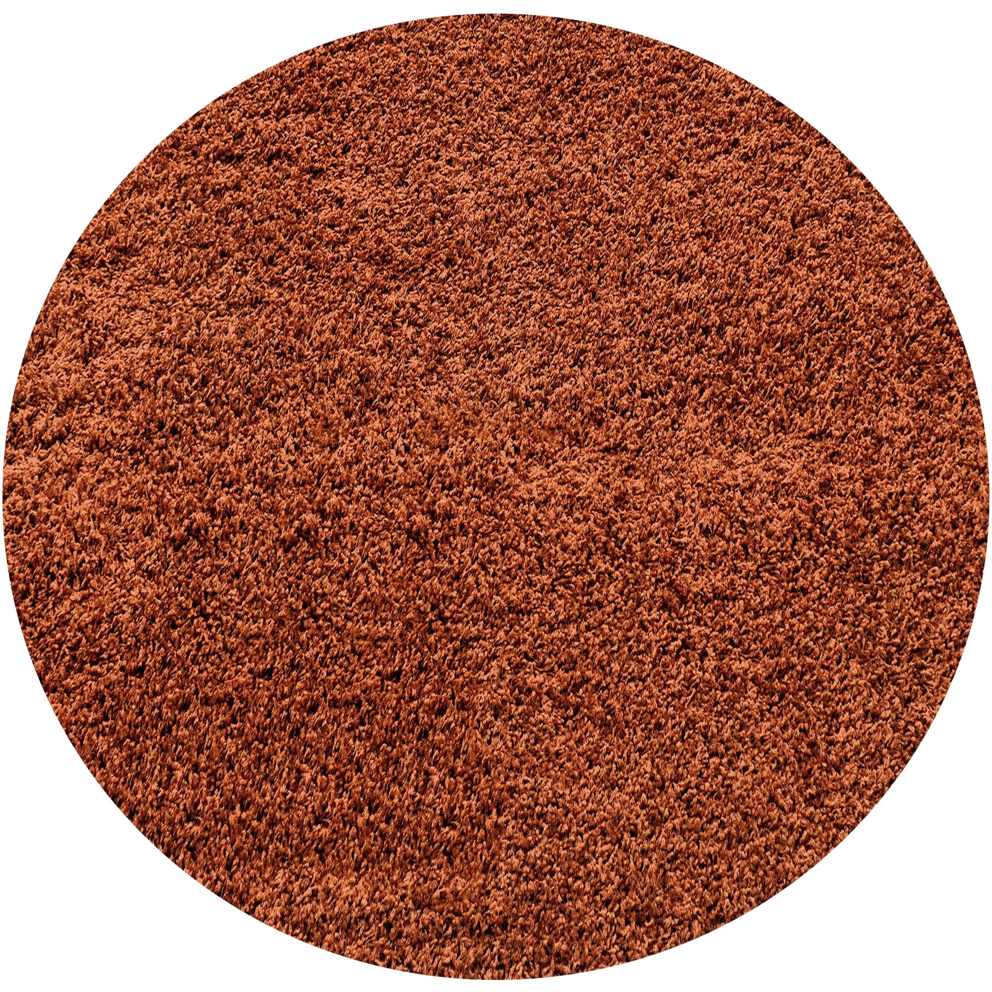 Tapis Shaggy Uni Rond - Terra – STUDIO DECO