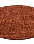Tapis Shaggy Uni Rond - Terra – STUDIO DECO
