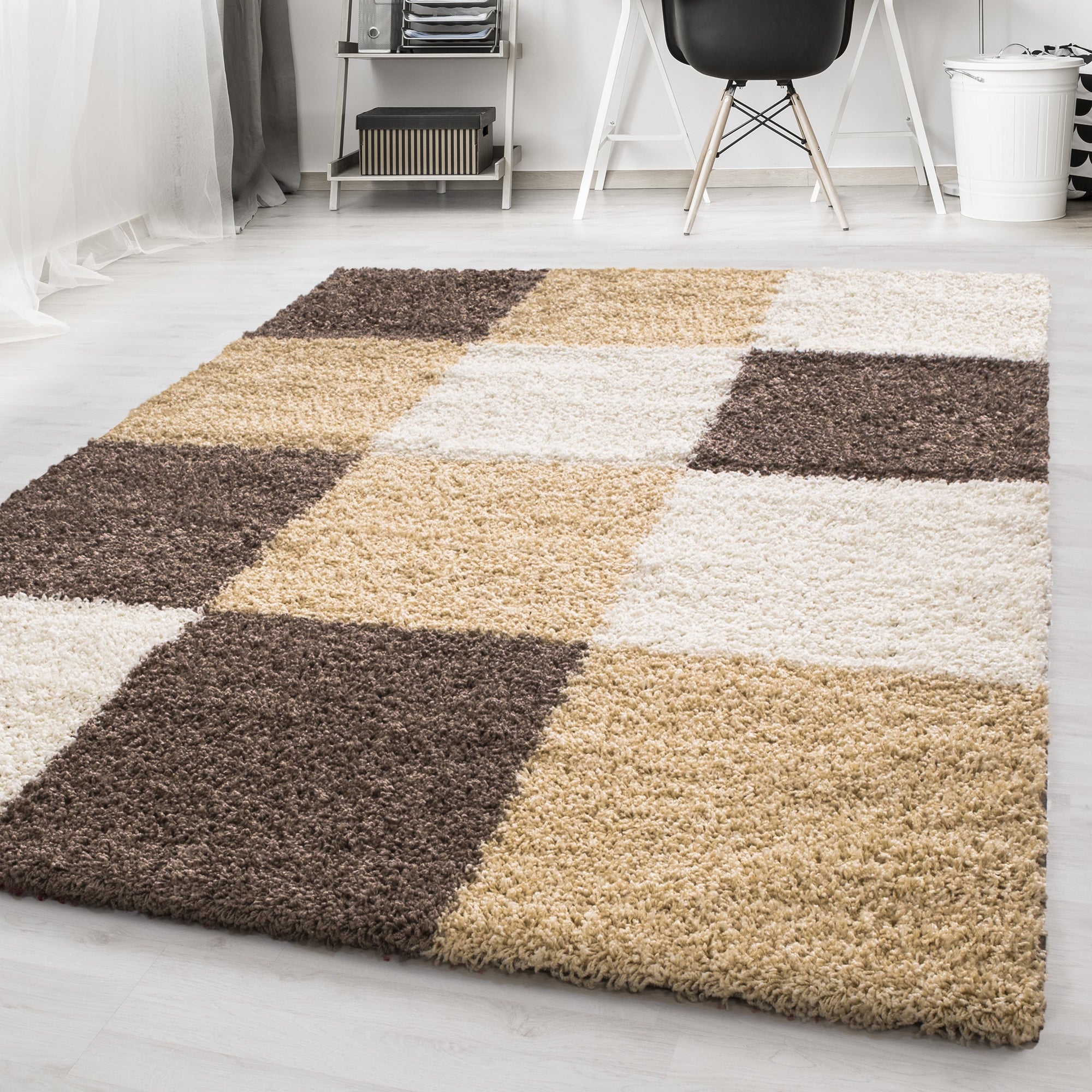 Tapis à Carreaux - Café – STUDIO DECO