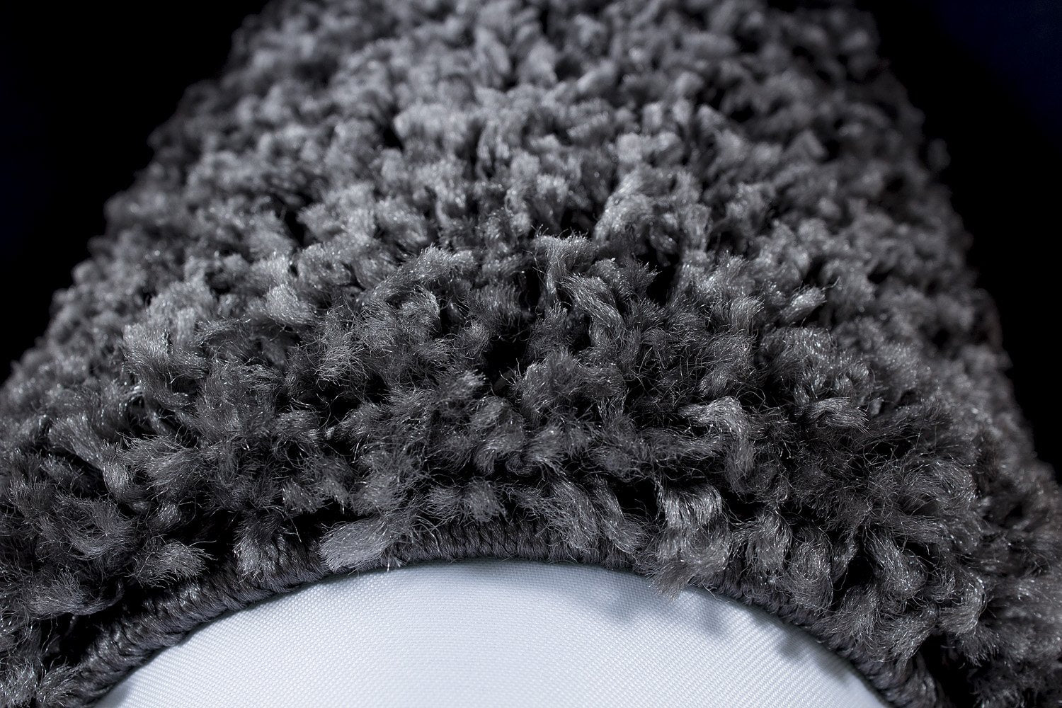 Tapis Shaggy à Bordures - Gris Clair – STUDIO DECO