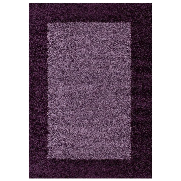 Tapis Shaggy à Bordures - Violet – STUDIO DECO