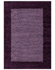 Tapis Shaggy à Bordures - Violet – STUDIO DECO