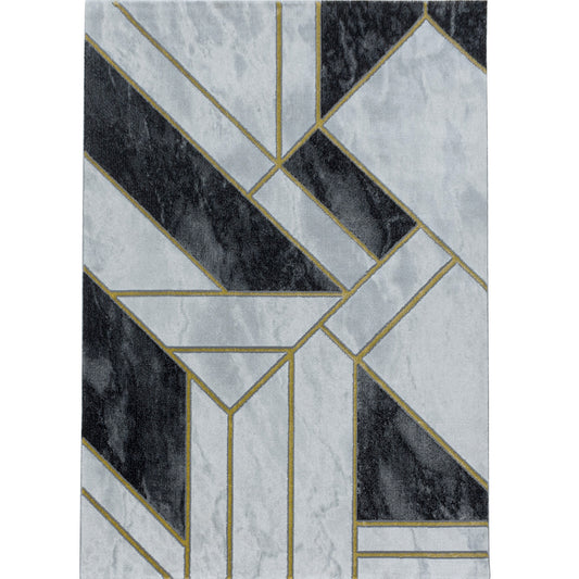 Tapis GRAFIC effet marbre - Doré