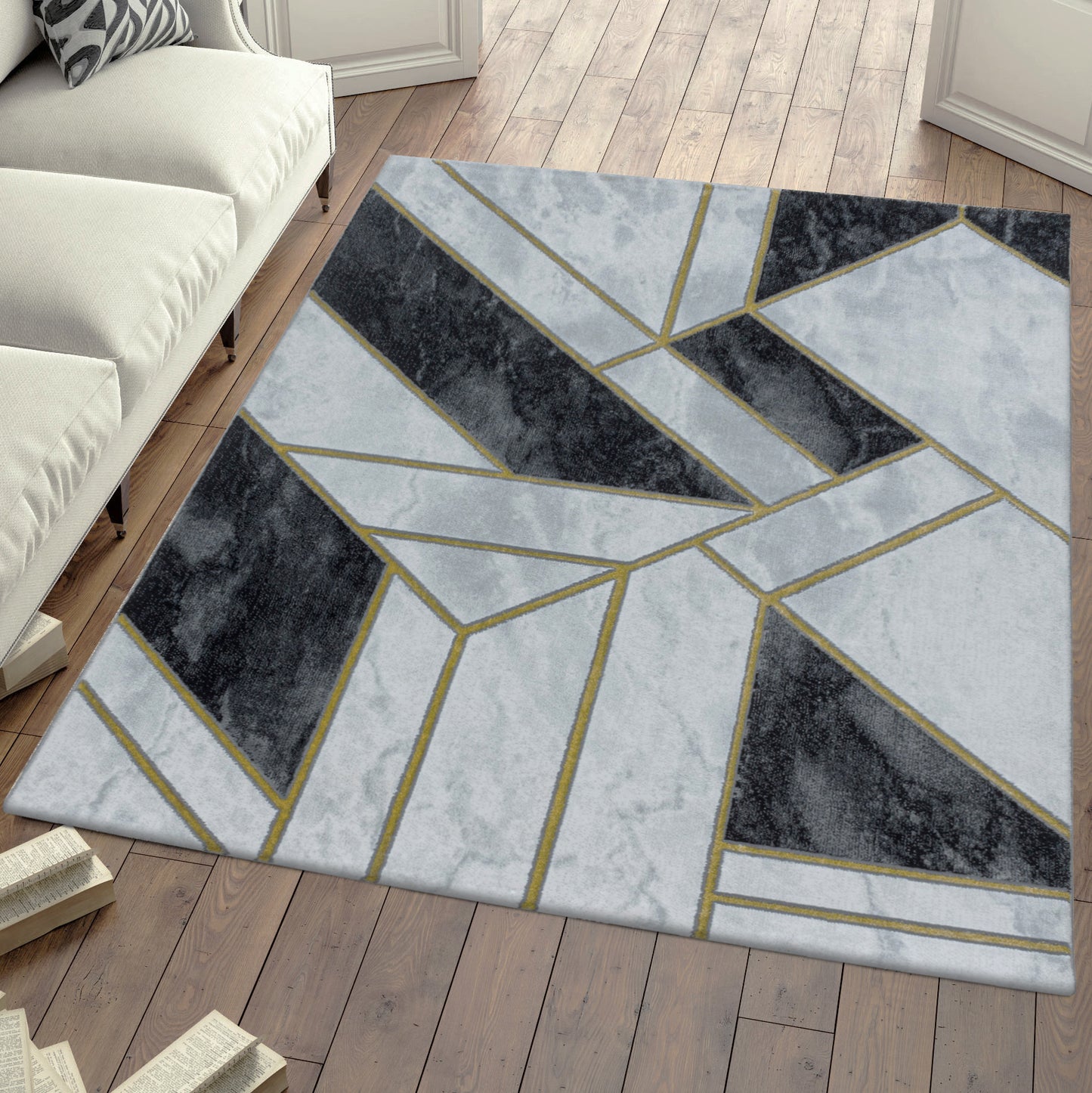 Tapis design effet marbre GRAFIC