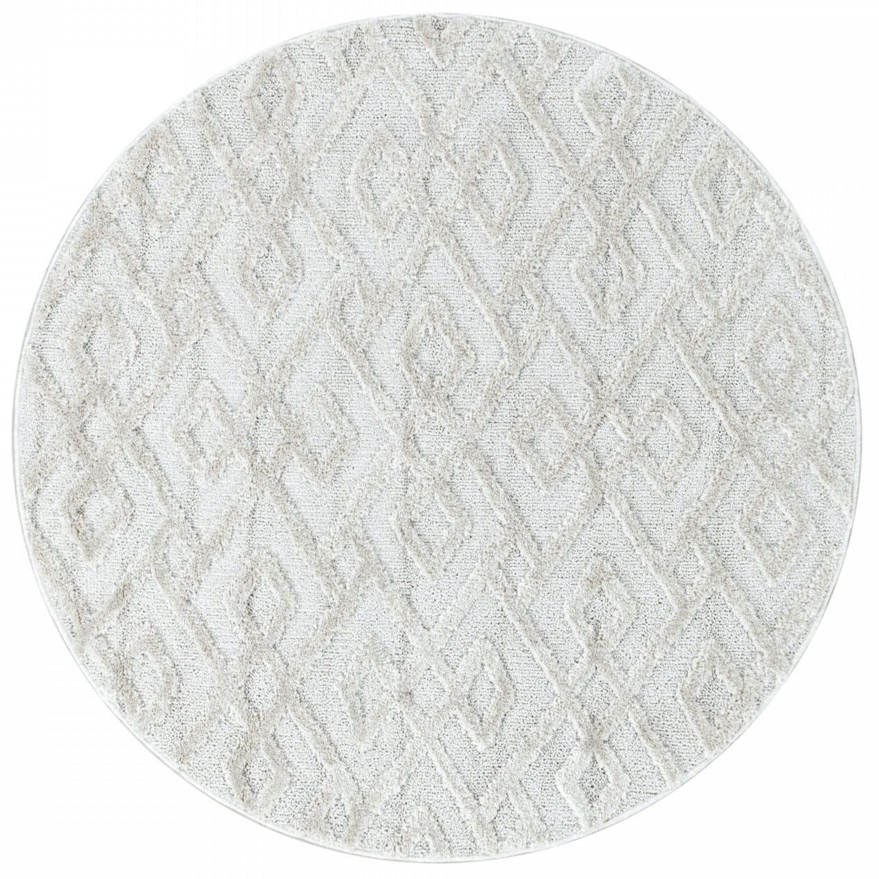 Tapis Berbère Rond à relief MUDA – STUDIO DECO