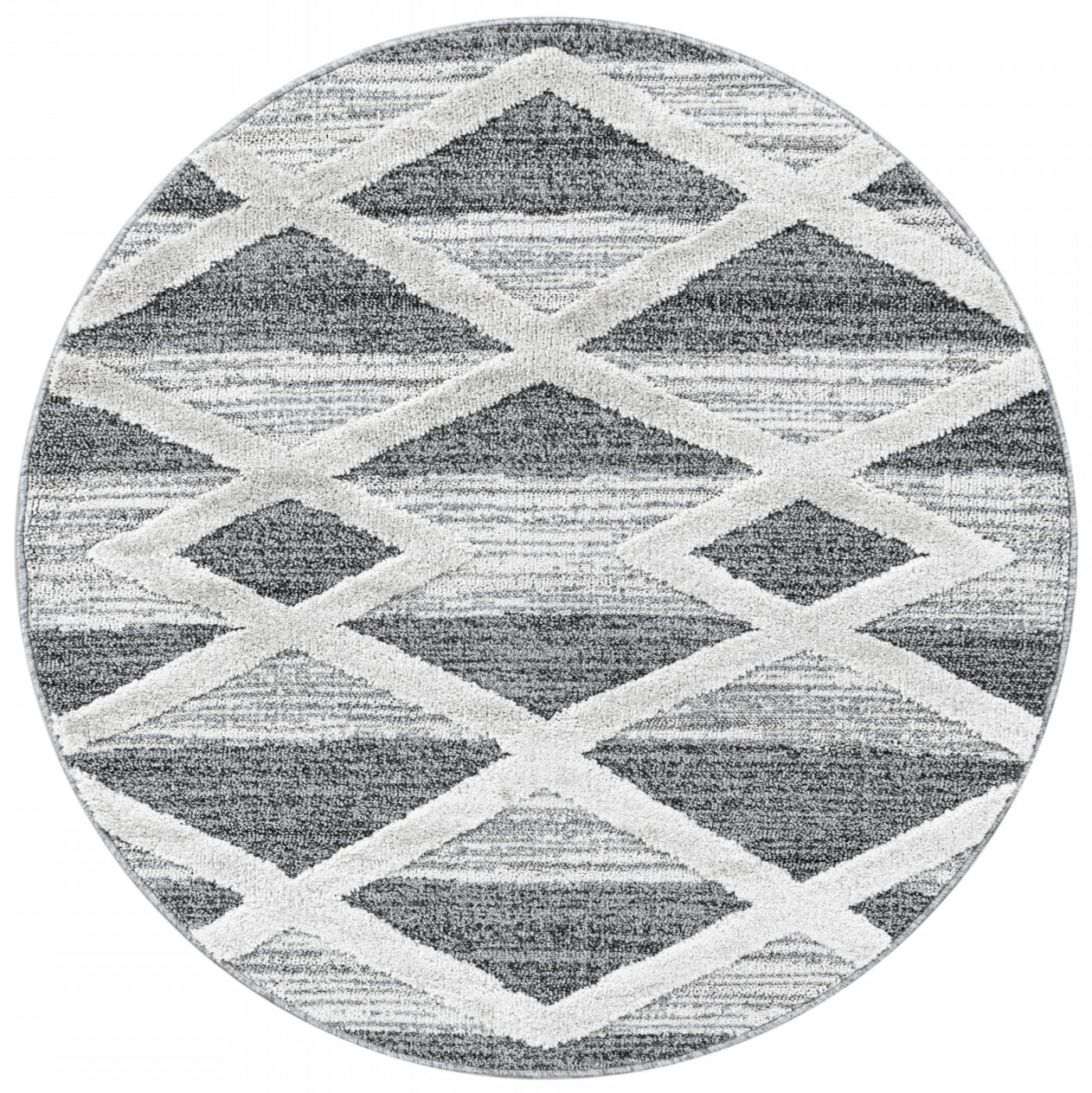 Tapis Berbère Rond à relief TIZAS – STUDIO DECO