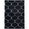Tapis à poils longs motifs Alhambra - Noir – STUDIO DECO