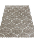 Tapis à poils longs motifs Alhambra - Beige – STUDIO DECO