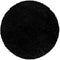 Tapis Rond à poils longs doux - Noir – STUDIO DECO