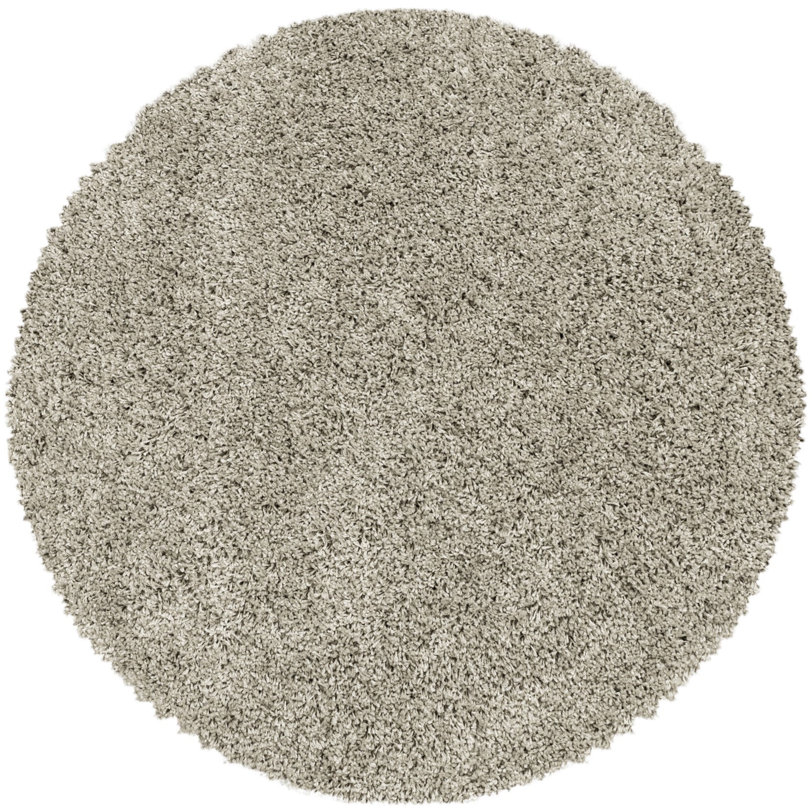 Tapis Rond à poils longs doux - Nature – STUDIO DECO