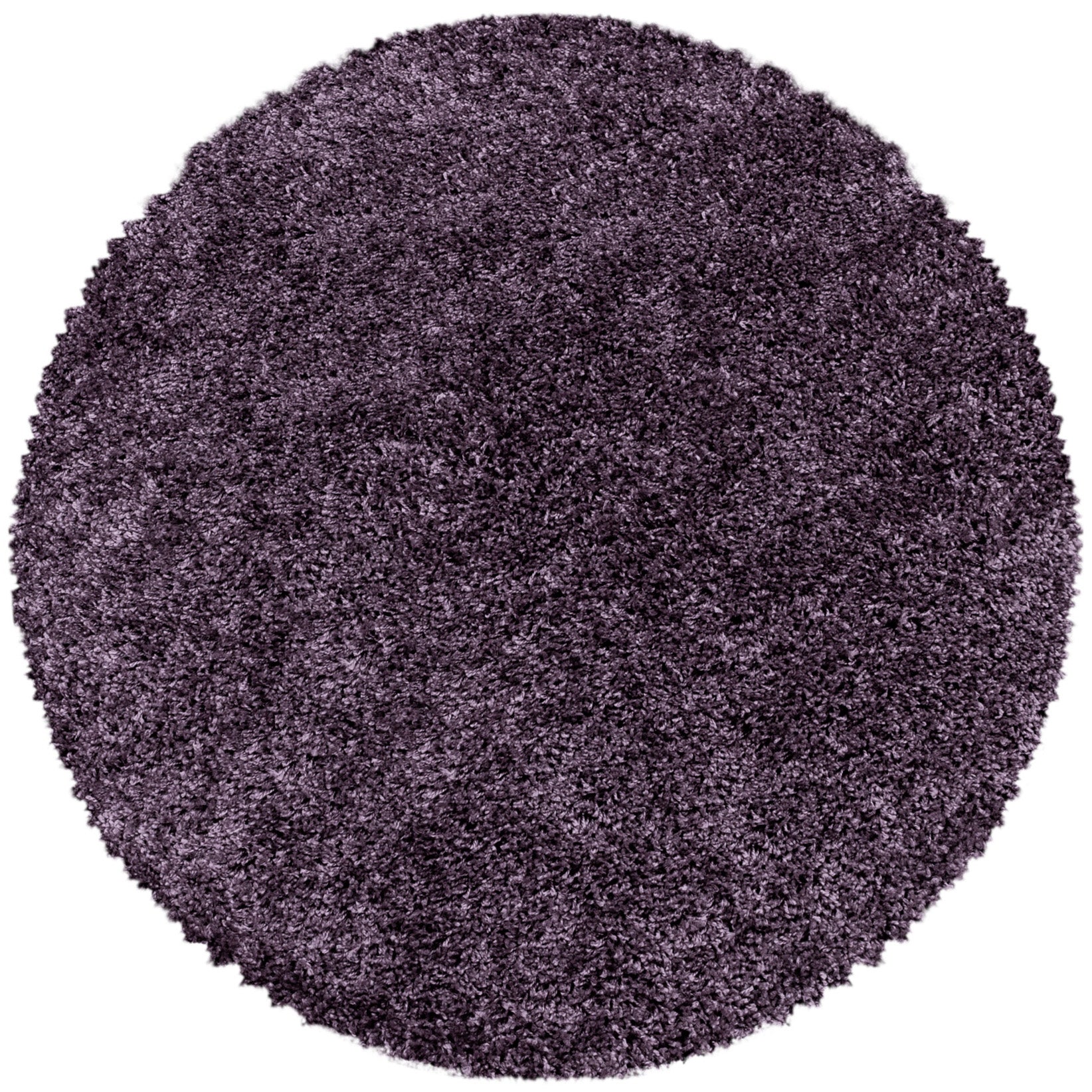Tapis Rond à poils longs doux - Violet – STUDIO DECO
