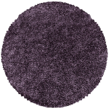 Tapis Rond à poils longs doux - Violet