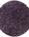 Tapis Rond à poils longs doux - Violet – STUDIO DECO
