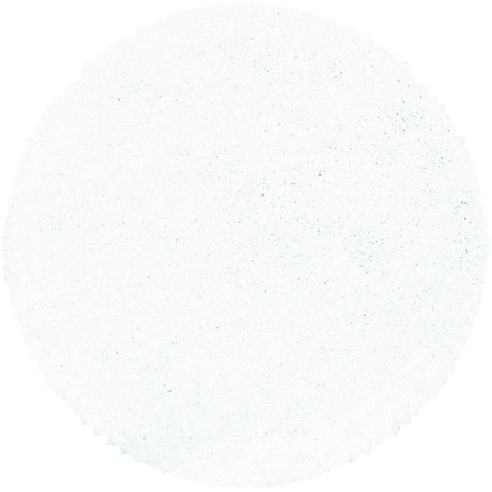 Tapis Rond à poils longs doux - Blanc – STUDIO DECO