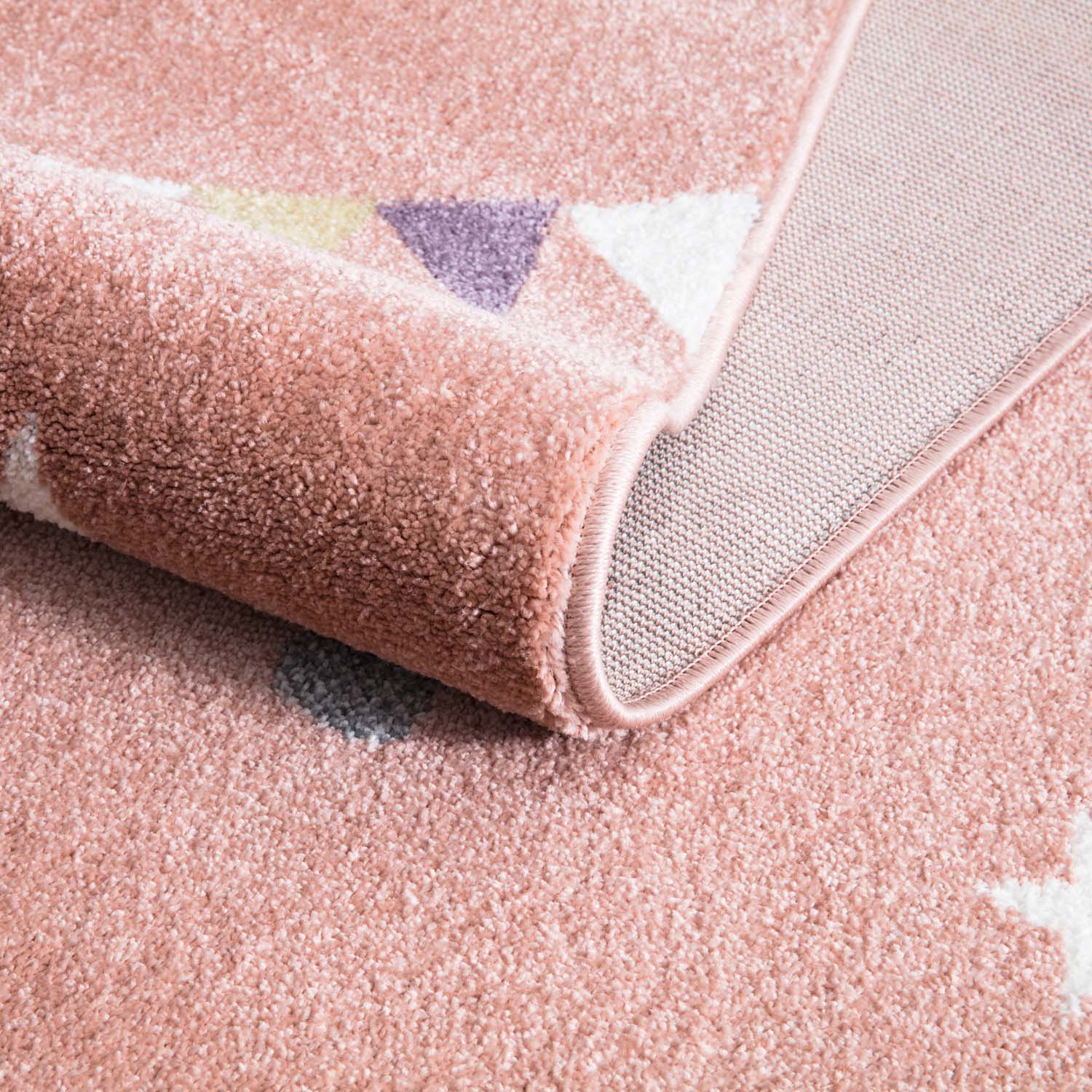 Tapis Rond pour chambre d'enfant Cheval Rose et Blanc – STUDIO DECO