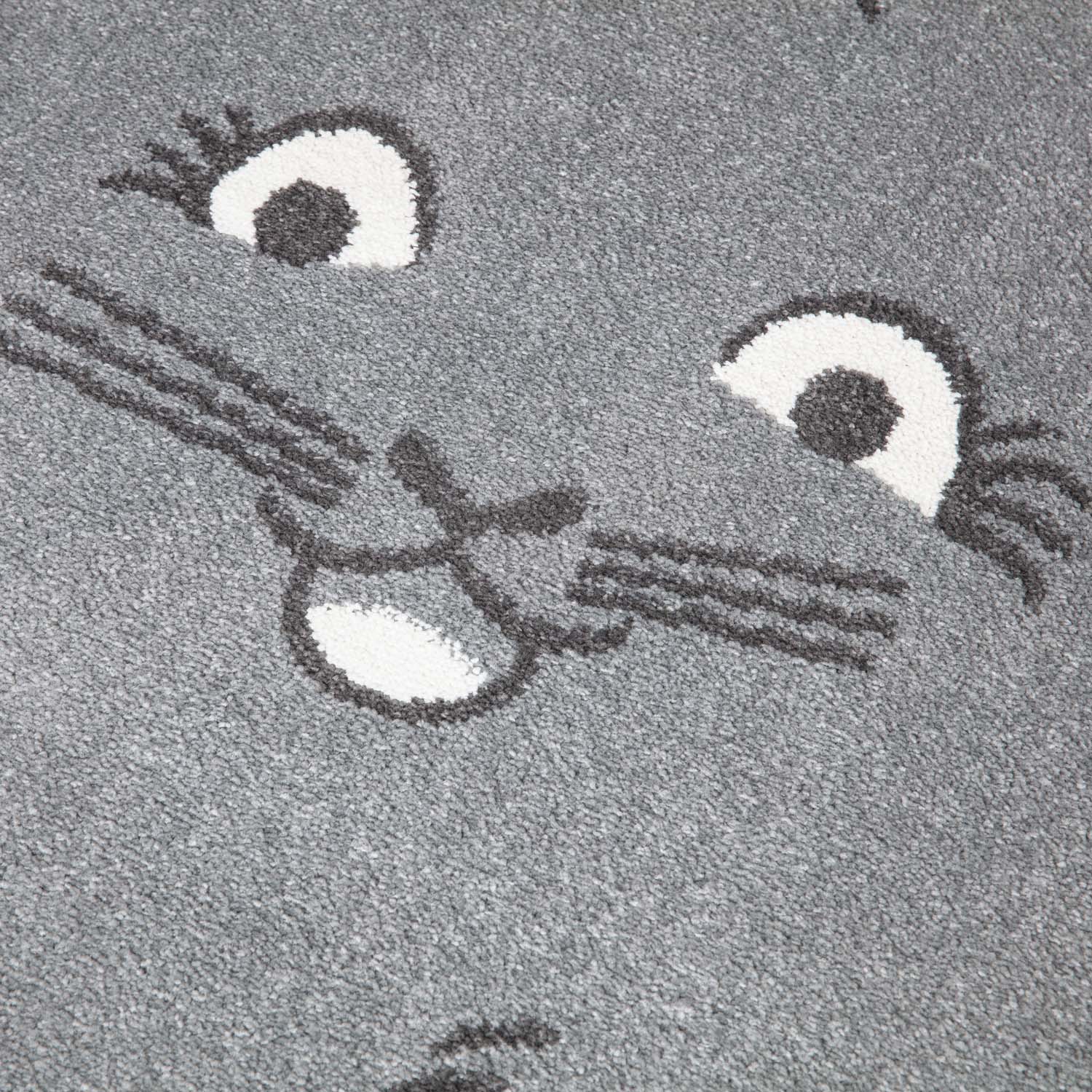 Tapis pour chambre d'enfant Forme Chat Gris – STUDIO DECO