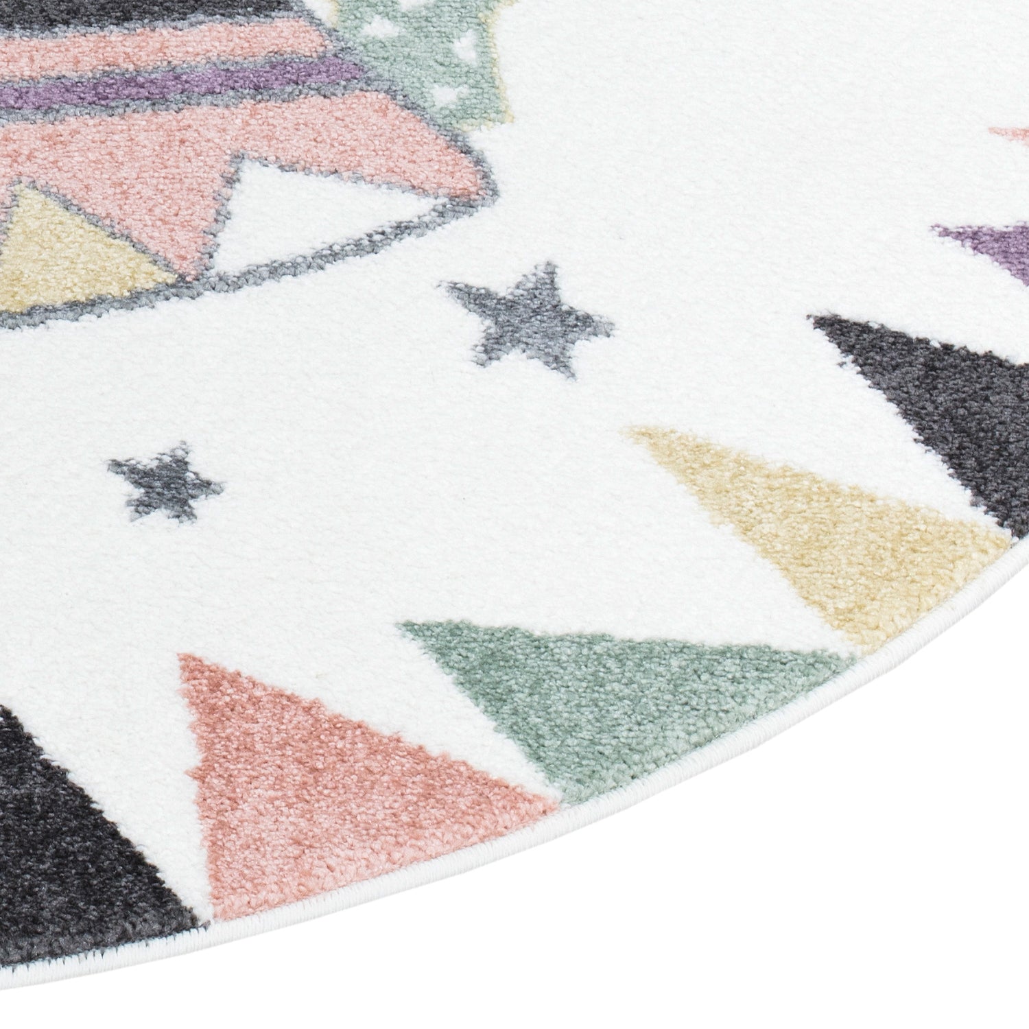 Tapis Rond pour chambre d'enfant TIPI Multicolore – STUDIO DECO