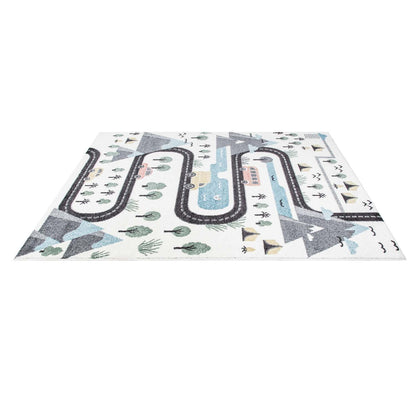 Tapis de jeu pour chambre d'enfant Routes de Montagne