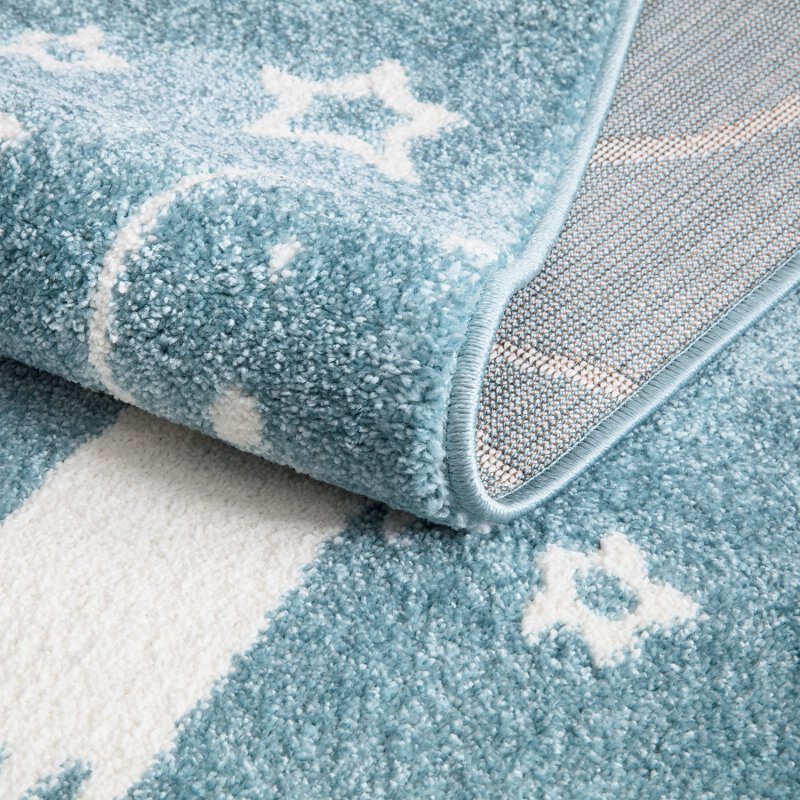 Tapis pour chambre d'enfant Astronaute Bleu et Blanc – STUDIO DECO