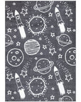 Tapis pour chambre d'enfant Astronaute Gris et Blanc – STUDIO DECO
