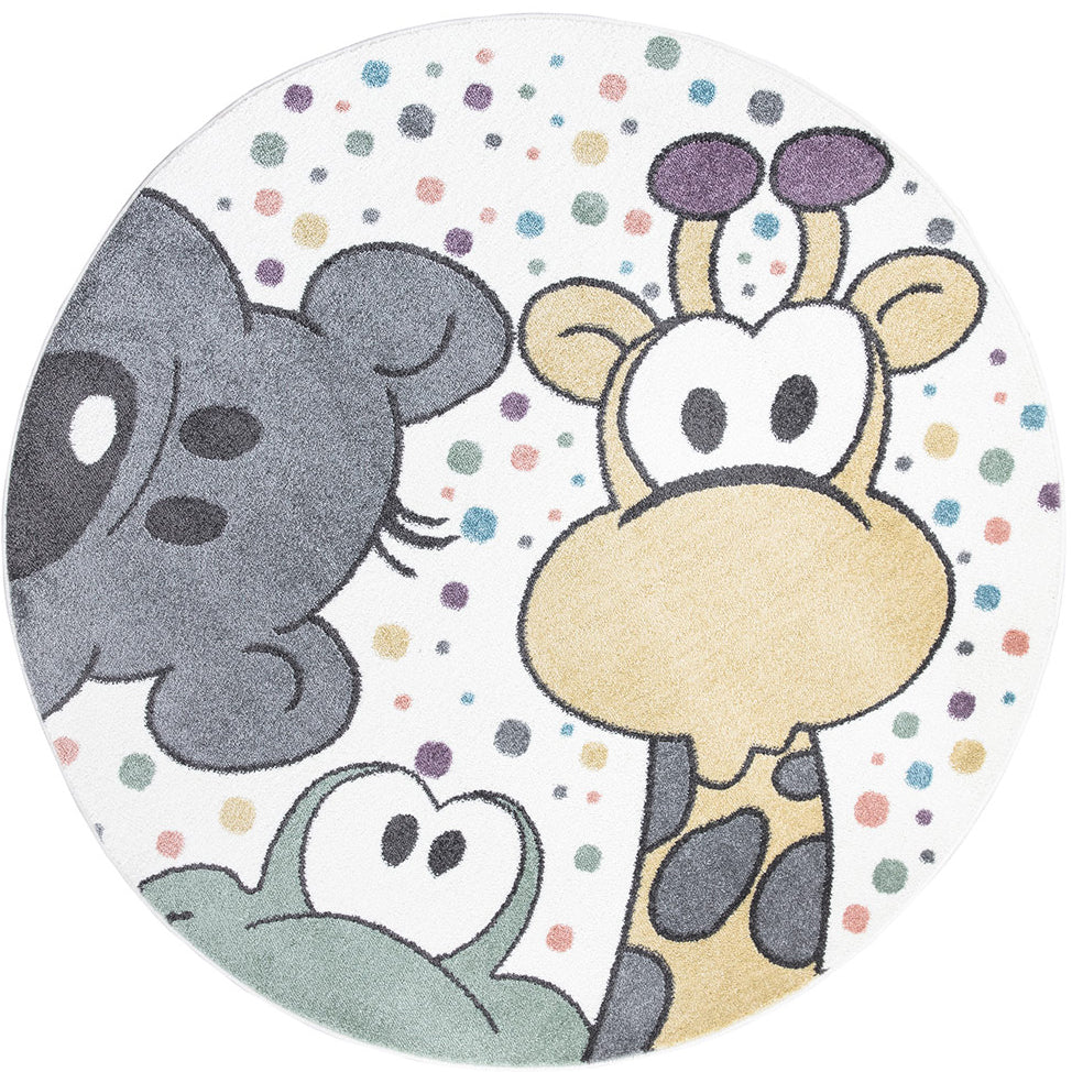 Tapis Rond pour chambre d'enfant Animaux Drôle – STUDIO DECO