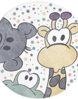 Tapis Rond pour chambre d'enfant Animaux Drôle – STUDIO DECO