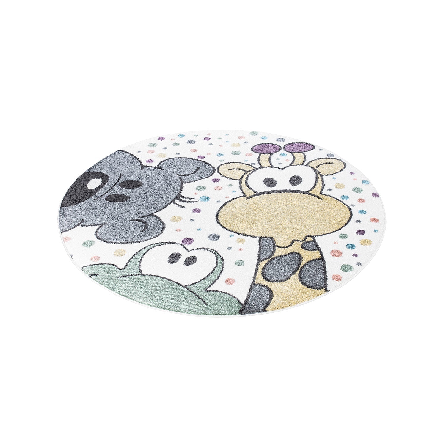 Tapis Rond pour chambre d'enfant Animaux Drôle – STUDIO DECO