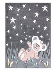 Tapis pour chambre d'enfant Ourson Gris et Blanc – STUDIO DECO