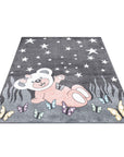Tapis pour chambre d'enfant Ourson Gris et Blanc – STUDIO DECO