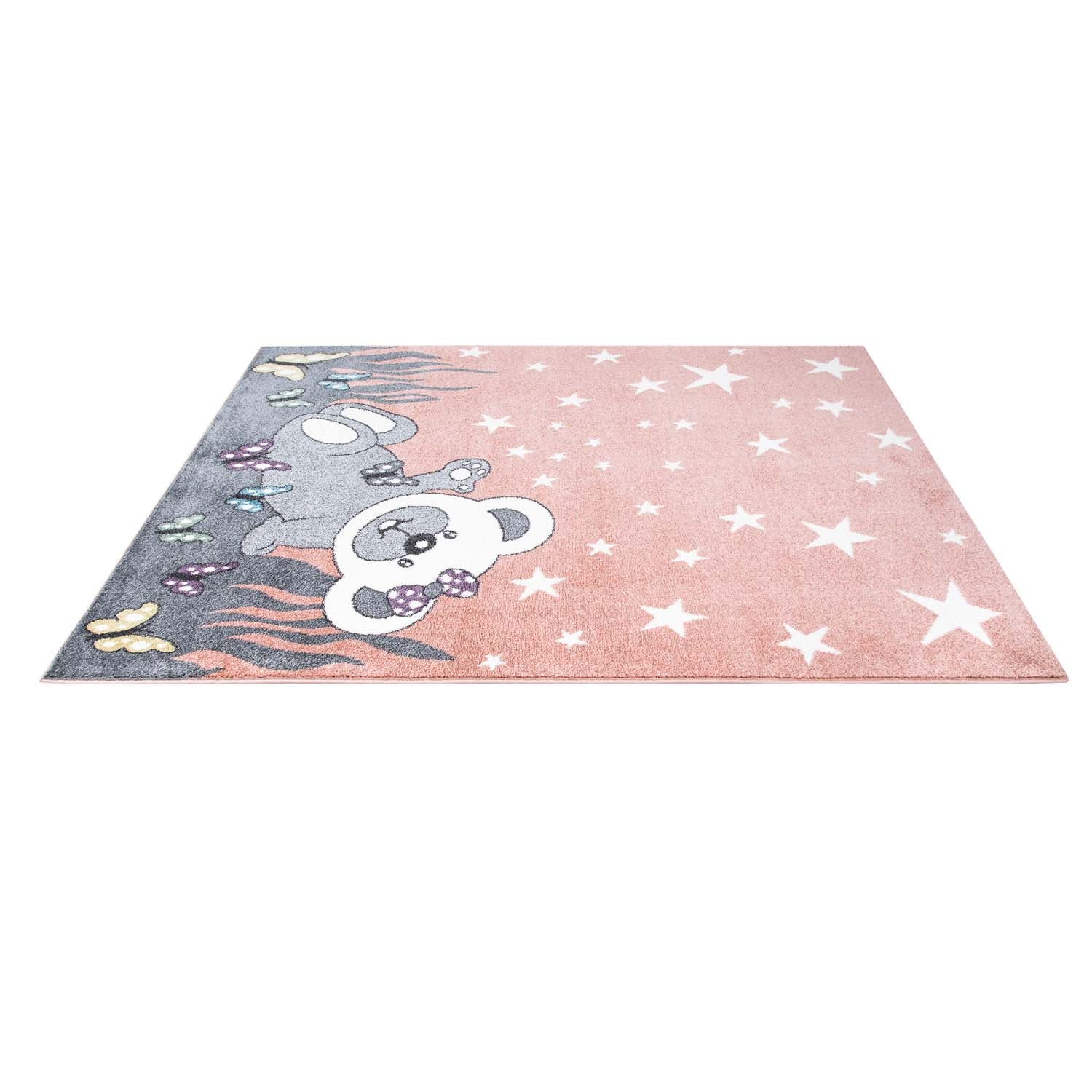 Tapis pour chambre d&#39;enfant Ourson Rose et Blanc – STUDIO DECO