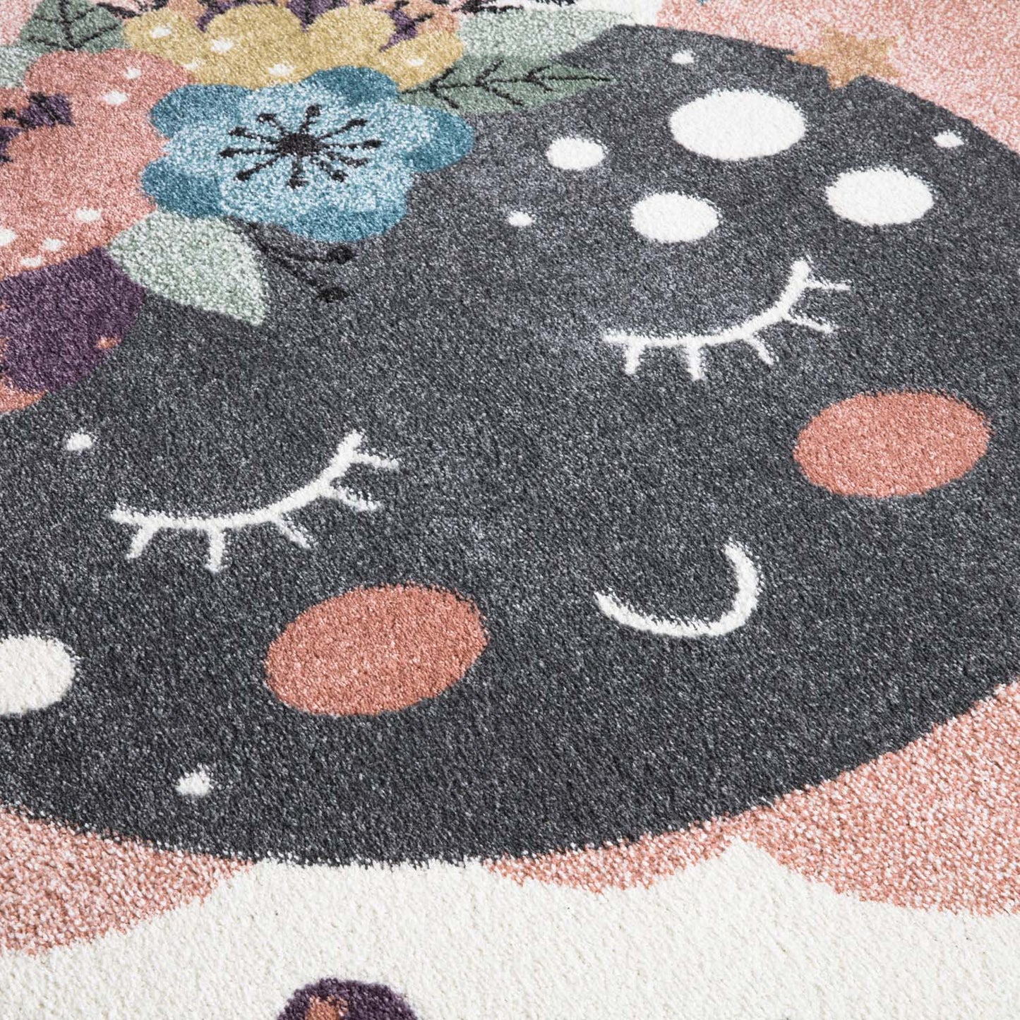 Tapis pour chambre d'enfant Crème Motif Nuages