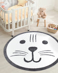 Tapis Rond pour chambre d'enfant Tête d'Ours – STUDIO DECO
