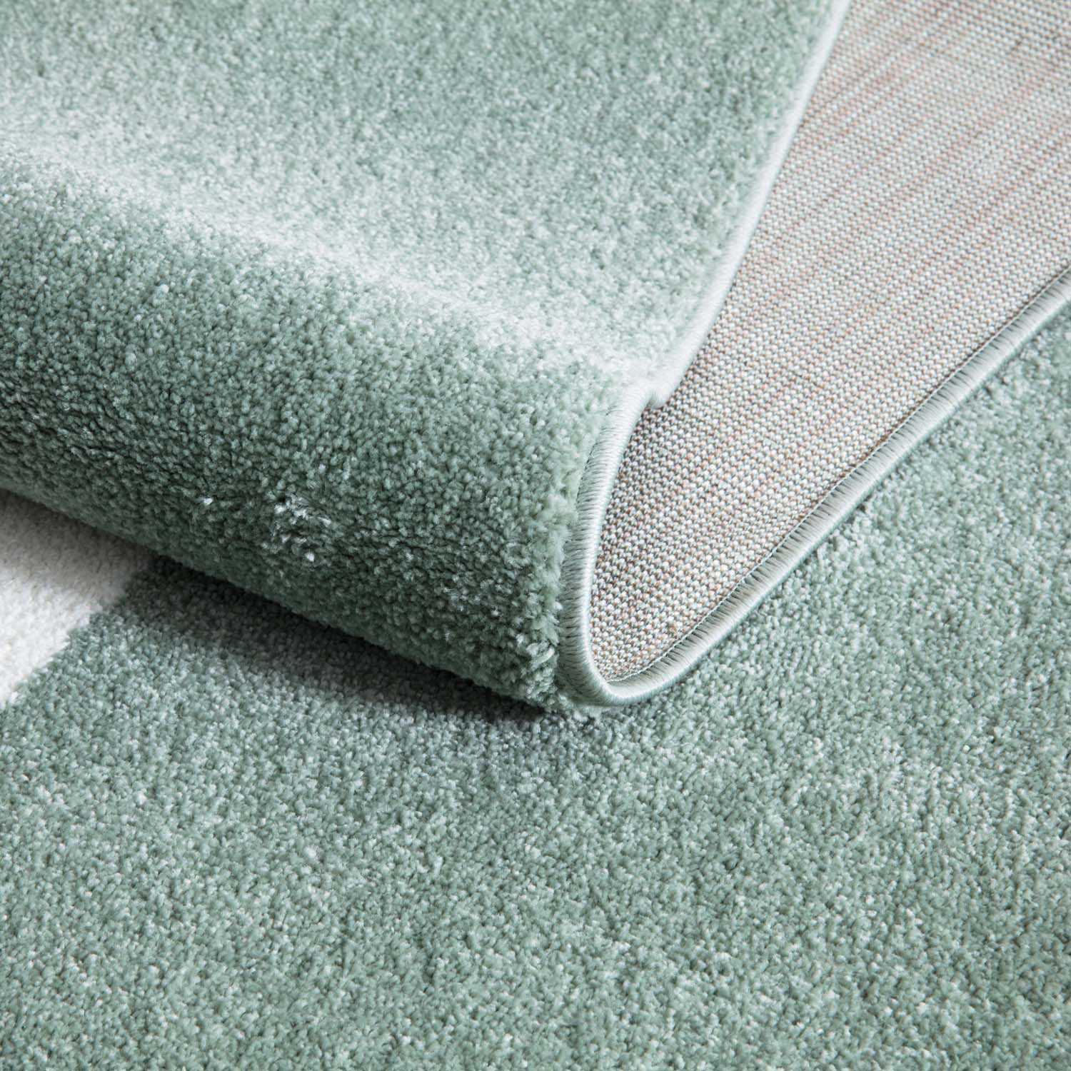 Tapis pour chambre d'enfant Vert Motif Ours Blanc – STUDIO DECO