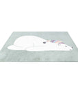 Tapis pour chambre d'enfant Vert Motif Ours Blanc – STUDIO DECO