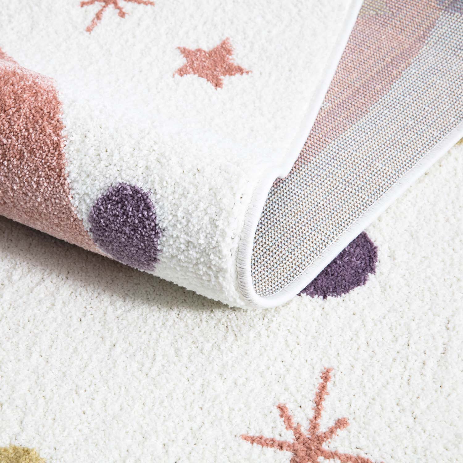 Tapis pour chambre d'enfant Blanc Motif Licorne Multicolore – STUDIO DECO