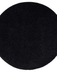 Tapis à Poils Longs Rond SOFTY Noir Anthracite – STUDIO DECO