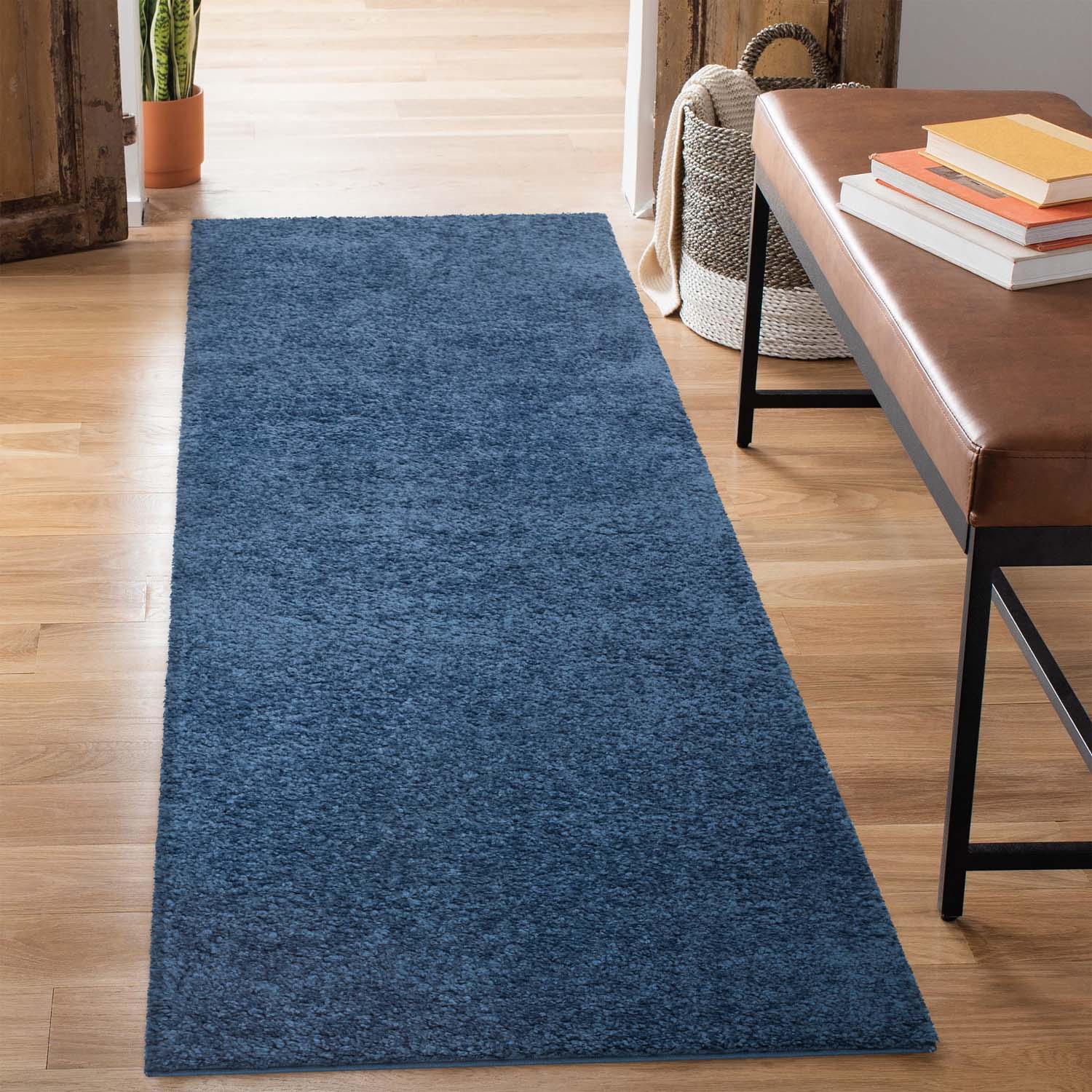 Tapis à Poils Longs SOFTY Bleu – STUDIO DECO