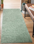 Tapis à Poils Longs SOFTY Vert Amande – STUDIO DECO