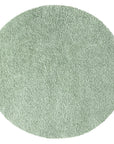 Tapis à Poils Longs Rond SOFTY Vert Amande – STUDIO DECO