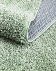 Tapis à Poils Longs SOFTY Vert Amande – STUDIO DECO