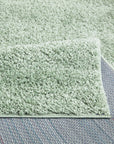 Tapis à Poils Longs SOFTY Vert Amande – STUDIO DECO